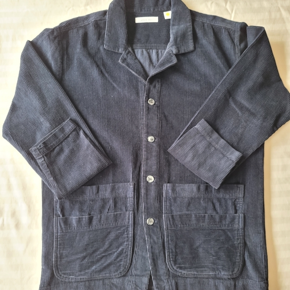 adam mar Navy Corduroy Jacket Size L